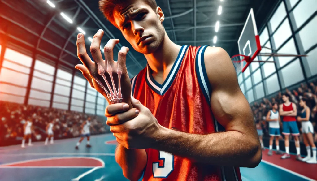 Athlete with Trigger Finger Hand and Wrist Injury