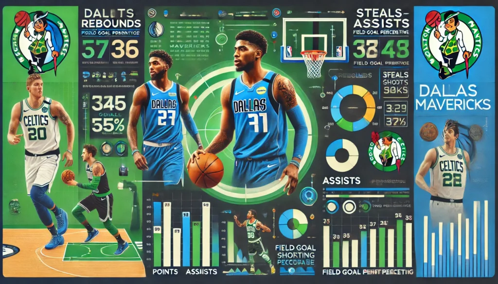 Clash of Titans Dallas Mavericks vs Boston Celtics match player stats