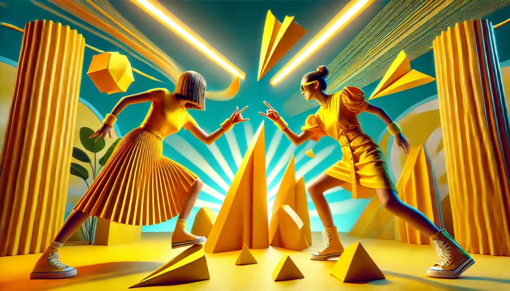 The Ultimate Showdown: Rock Paper Scissors Yellow Dress